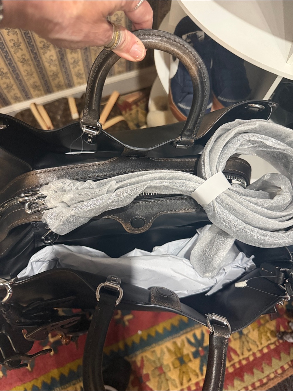 Coach LL Rogue 40 Rexy Anniversary Charm Accents NWT - Picture 3 of 11